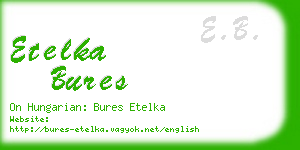 etelka bures business card